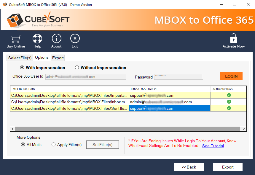 Mac Mail MBOX to Office 365 Account