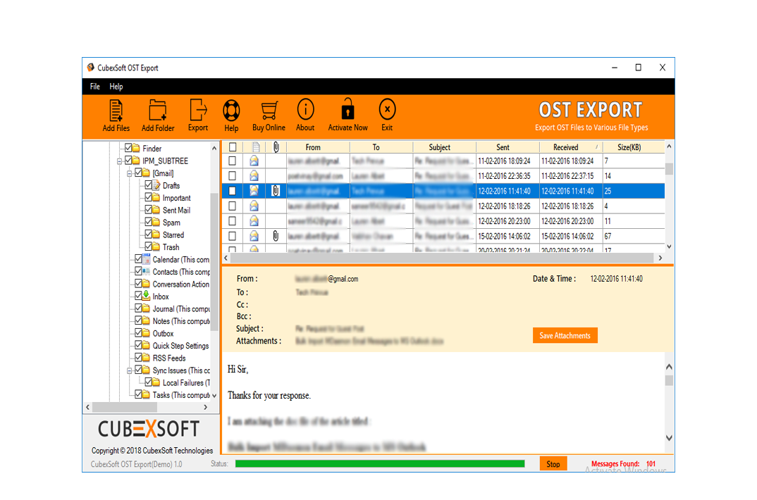 How to import OST file in Outlook 2016
