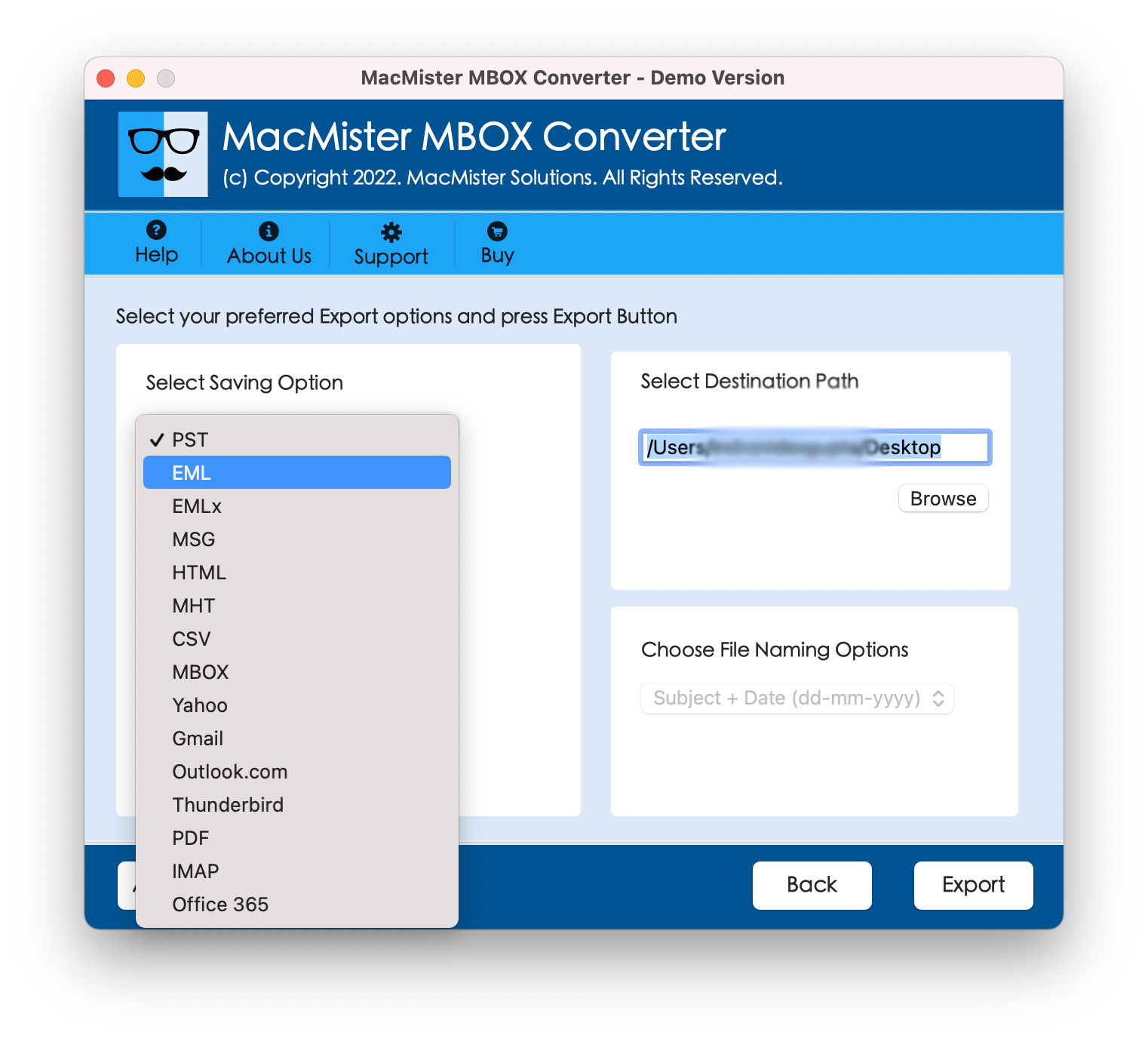 Save MBOX File Mac into PDF