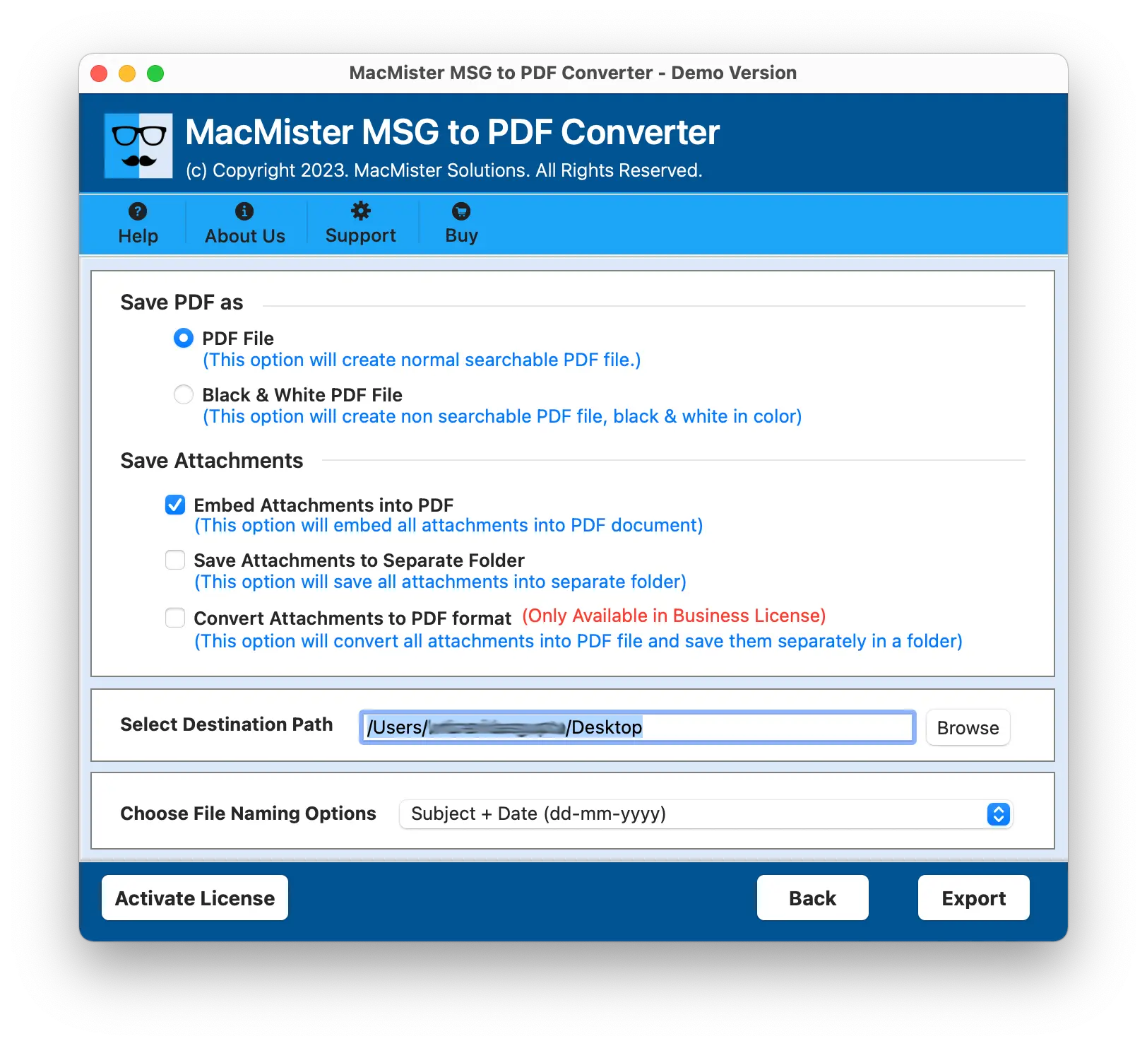 exporting msg files to pdf on mac os x, msg mac converter