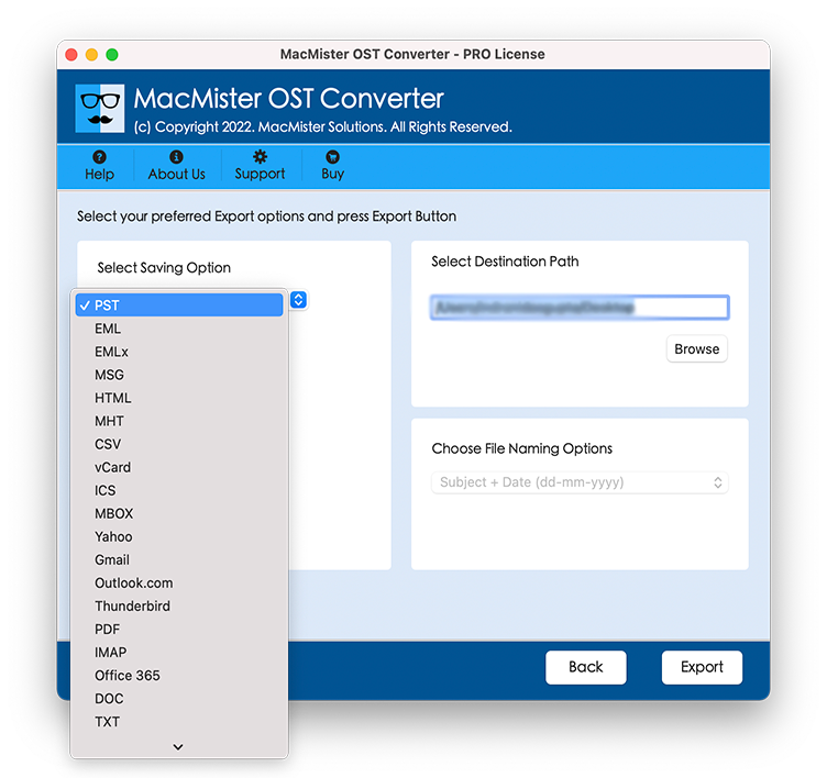 Download OST File in Outlook PST